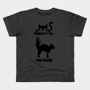 Cat feel mad Kids T-Shirt